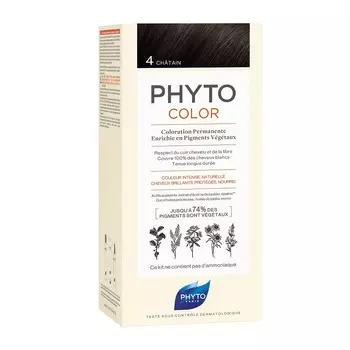 Краска для волос color hair dye Phyto, цвет nr. 4.0, 112 мл