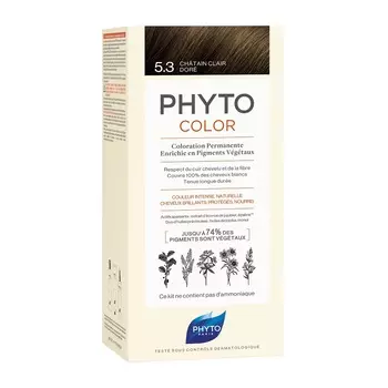 Краска для волос color hair dye Phyto, цвет nr. 5.3, 112 мл