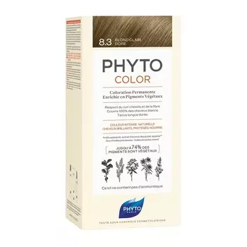 Краска для волос color hair dye Phyto, цвет nr. 8.3, 112 мл