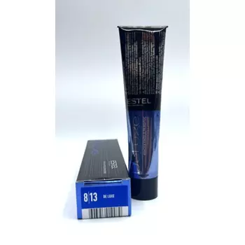 Краска для волос Estel Deluxe Creme Care 60мл Светлый блондин Пепельно-золотой 8/13, Estel De Luxe