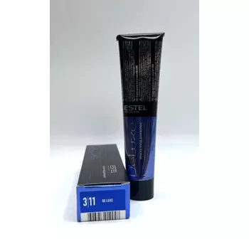 Краска для волос Estel Deluxe Creme Dark Intensiv Ash Brown 3/11 60мл, Estel De Luxe