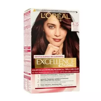 Краска для волос Excellence Creme 4.15 Морозно-коричневый, L'Oreal