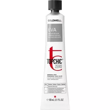 Краска для волос Goldwell Zero Haarfarbe, 6VA Dunkel Violett Aschblond / 60 ml