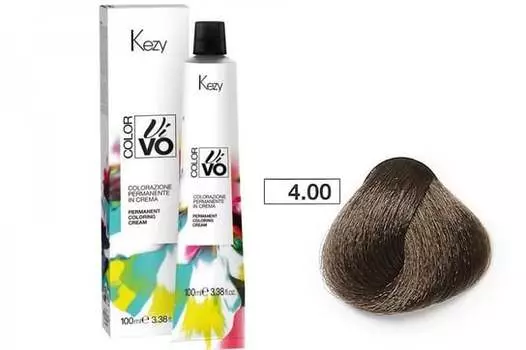 Краска для волос Kezy Color Vivo 100 мл 4.00 коричневый