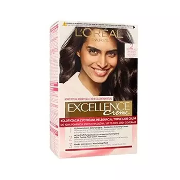 Краска для волос L'Oreal Excellence Creme 2 Очень Темно-коричневый