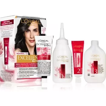 Краска для волос L'Oreal Paris Excellence Creme оттенок 1.01 Deep Black 1 шт L’Oreal Paris
