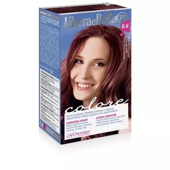 Краска для волос Libera e Bella Темно-русый красный 6.6 Oyster Cosmetics