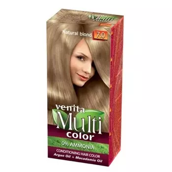Краска для волос MultiColor Hair Care 7.0 Натуральный Блондин Venit Markenlos