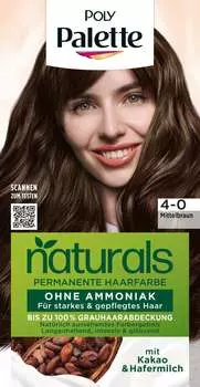 Краска для волос Naturals 4-0 средне-русый 1 шт. Poly Palette