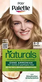Краска для волос Naturals 8-0 светлый блондин 1 шт. Poly Palette