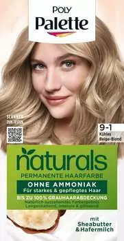 Краска для волос Naturals 9-1 Cool Beige Blonde 1 шт. Poly Palette