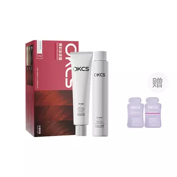Краска для волос Okcs / Крем-краска для волос унисекс, Малиновый красный (пустынная роза), 2 шт. в коробке (до плеч)