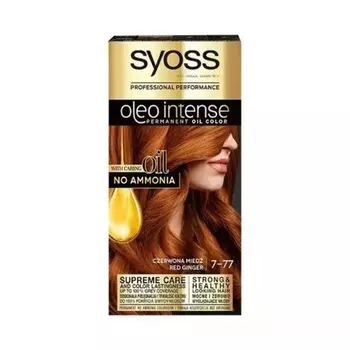 Краска для волос Oleo Intense без аммиака 7-77 Красный Медный, Syoss