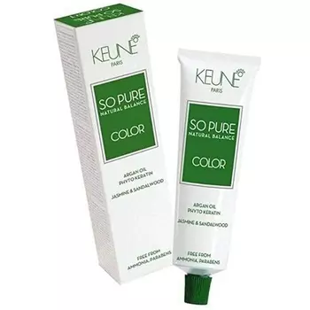 Краска для волос So Pure, 2,1 жидких унции, 60 мл, без аммиака и парабенов, Keune