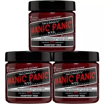 Краска для волос Vampire Red Classic Creme Vegan, полуперманентная краска для волос без жестокости, 118 мл, Manic Panic