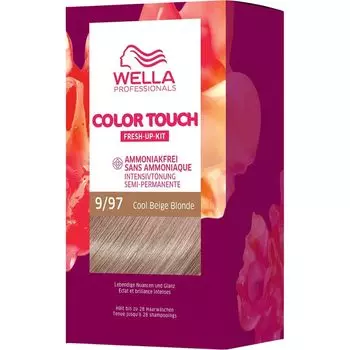 Краска для волос Wella Color Touch Fresh-Up-Kit, 9/97 Cool Beige Blonde / 130 ml