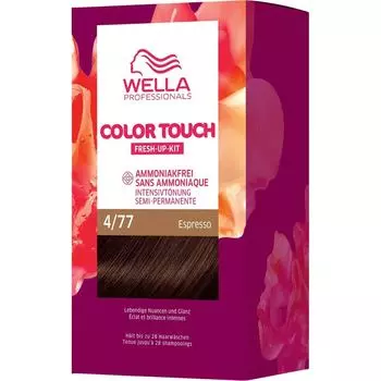 Краска для волос Wella Color Touch Fresh-Up-Kit, 4/77 Espresso / 130 ml