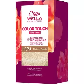 Краска для волос Wella Color Touch Fresh-Up-Kit, 10/81 Platinum Blonde / 130 ml