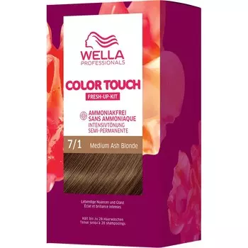Краска для волос Wella Color Touch Fresh-Up-Kit, 7/1 Medium Ash Blonde / 130 ml