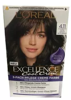 Краска Loreal Excellence Creme средний холодный коричневый, inna