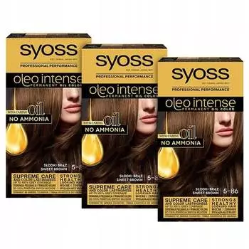 Краска Syoss Oleo Intense Paint 5-86 Sweet Brown x 3 шт.