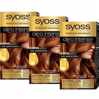Краска Syoss Oleo Intense Paint 7-77 Красная медь x3