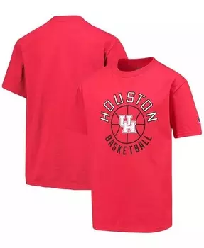 Красная баскетбольная футболка Big Boys and Girls Houston Cougars Champion, красный