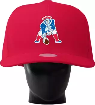 Красная большая шляпа Noggin Boss Adult New England Patriots