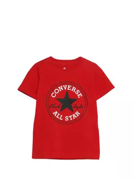 Красная детская футболка унисекс Converse