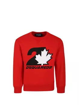 Красная детская толстовка Dsquared