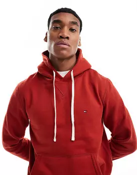 Красная флисовая худи с кулиской Tommy Hilfiger