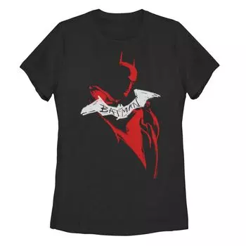 Красная футболка DC Comics с Бэтменом и силуэтом летучей мыши для юниоров Licensed Character
