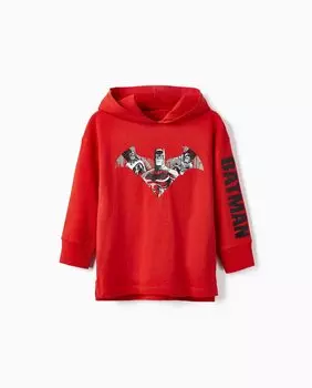 Красная футболка для мальчика с принтом Бэтмена Zippy, красный