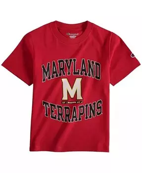 Красная футболка из джерси команды Big Boys and Girls Maryland Terrapins Circling Team Champion, красный