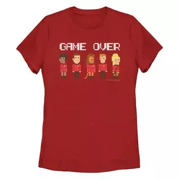 Красная футболка из серии Star Trek The Original Series для юниоров, футболка Gamer Over 8-Bit Licensed Character