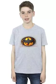 Красная футболка с брызгами The Flash Batman DC Comics, серый