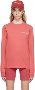 Красная футболка с длинным рукавом \Health Club\"" Sporty & Rich