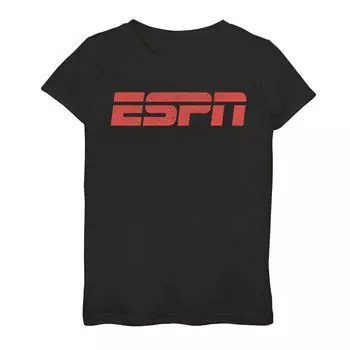 Красная футболка с графическим логотипом ESPN для девочек 7–16 лет Licensed Character