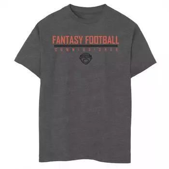 Красная футболка с графическим логотипом ESPN Fantasy Football Commissioner для мальчиков 8–20 лет Licensed Character