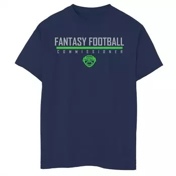Красная футболка с графическим логотипом ESPN Fantasy Football Commissioner для мальчиков 8–20 лет Licensed Character