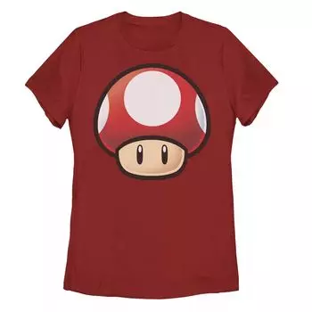 Красная футболка с изображением грибов Nintendo Super Mario для юниоров Licensed Character