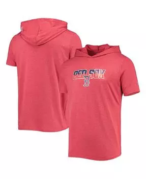 Красная футболка с капюшоном boston red sox с меланжевым принтом для мужчин New Era, мульти