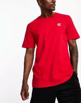 Красная футболка с короткими рукавами adidas Originals Essentials