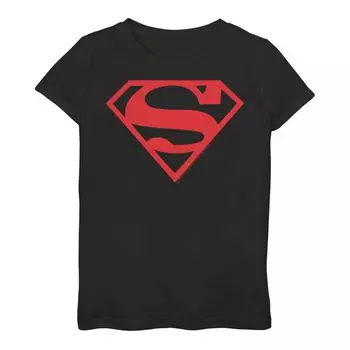 Красная футболка с логотипом DC Comics Superman для девочек 3–16 лет Licensed Character