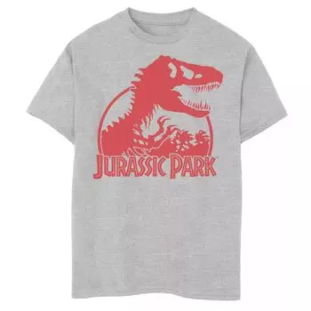 Красная футболка с логотипом Husky Jurassic Park T-Rex для мальчиков 8–20 лет Licensed Character
