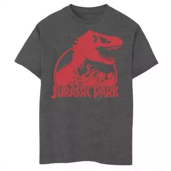 Красная футболка с логотипом Husky Jurassic Park T-Rex для мальчиков 8–20 лет Licensed Character