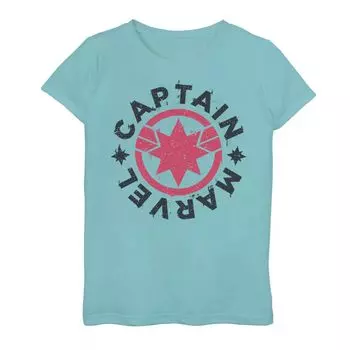 Красная футболка с логотипом Marvel Captain Marvel для девочек 7–16 лет Licensed Character