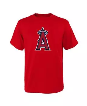 Красная футболка с логотипом основной команды Big Boys and Girls Los Angeles Angels Outerstuff, красный