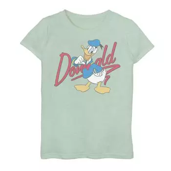 Красная футболка с надписью Disney Donald Duck для девочек 7–16 лет Licensed Character