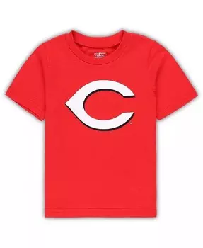 Красная футболка с основным логотипом Cincinnati Reds Team Crew для мальчиков и девочек для младенцев Outerstuff, красный